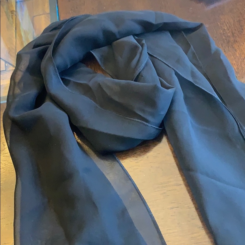 Transparent Black Shawl
